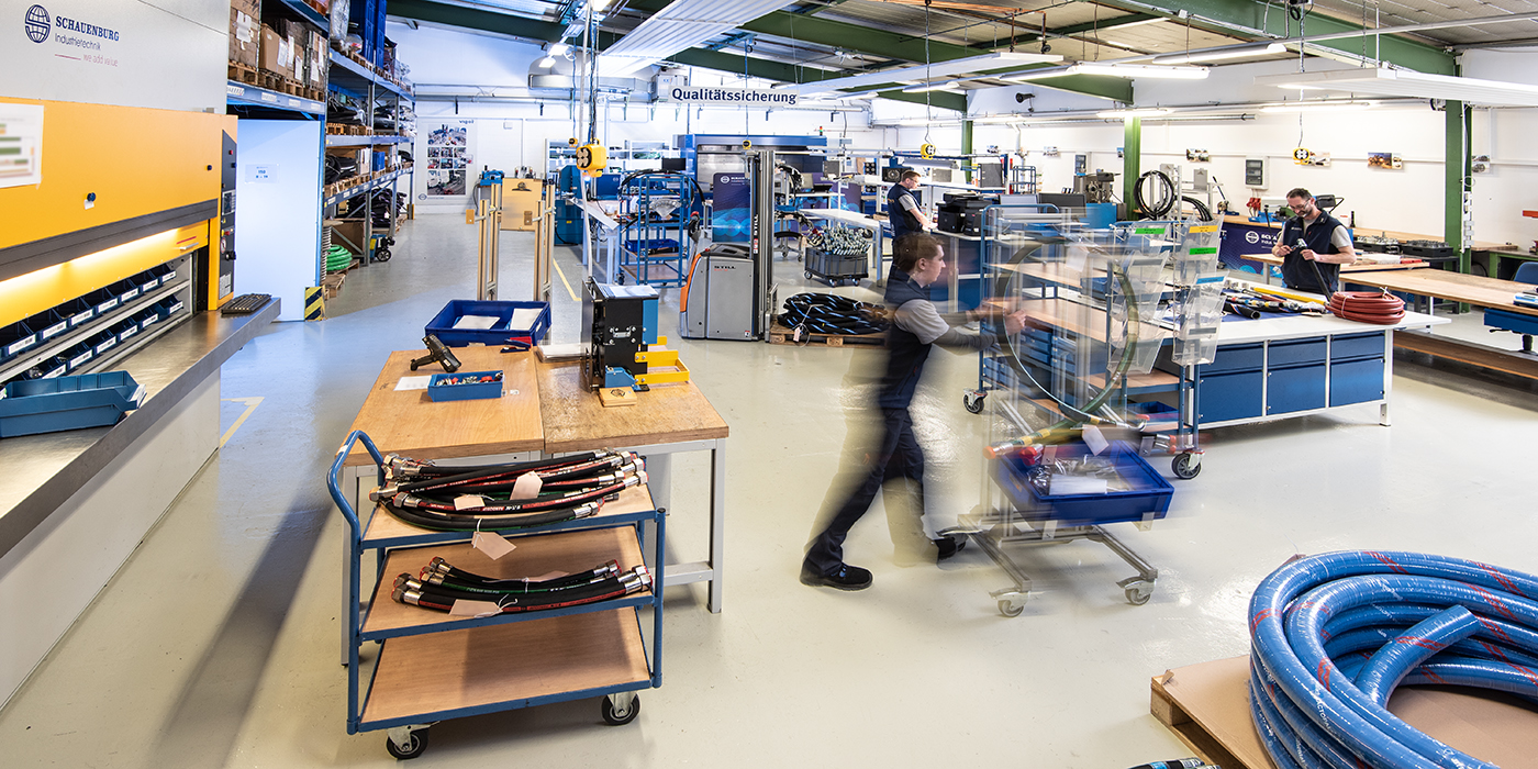 VIGOT Industrietechnik , Prüfzentrum, stationäre Schlauchprüfung, Schlauchleitungen